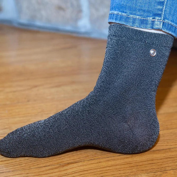 Conductive Sock Pair - Black - Socks - Earthing Revolution Ltd