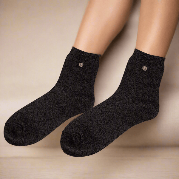 Conductive Sock Pair - Black - Socks - Earthing Revolution Ltd